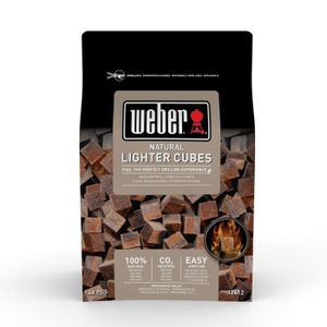 WEBER Cubes allume-feux - Boite de 48 cubes (box de 15) - Brun