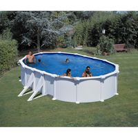 KIT PISCINE  BORA BORA Piscine laquée blanche 610 x 575 x 120 c