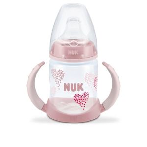 NUK Biberon d'Apprentissage 150 ml avec Embout Anti-Fuite C?ur
