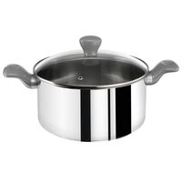 CASSEROLE - MARMITE  TEFAL ENVY INOX FAITOUT 24 cm + couvercle