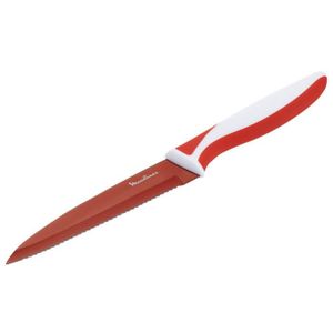TEFAL FRESH KITCHEN Couteau d'office K0613614 13,7cm rouge et blanc