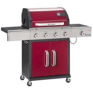 LANDMANN Barbecue ? gaz Triton 140x57x121,5cm - Rouge