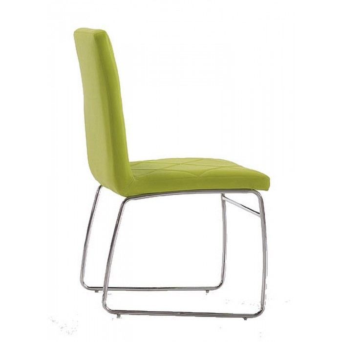 Chaise design Kare Couleur Vert Matière Acier/Vinyle Cette chaise