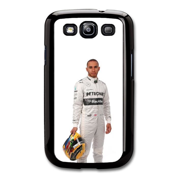 Lewis Hamilton Portrait Helmet F1 Formula One coque pour Samsung Galaxy