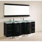 ENSEMBLE MEUBLES DE SALLE DE BAIN  Meuble de salle de bain Arizona 150 cm noir