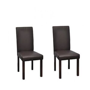 chaise design classique marron