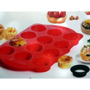 YOKODESIGN 1262-7608N Kit tartellettes et emporte-pi?ces - Noir