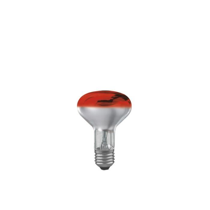 Paulmann 25061 ampoule incandescente reflecteur R80 60W E27 rouge 230 V