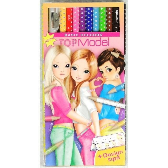 Etui 12 crayons de couleur TOPModel Achat / Vente crayon de couleur