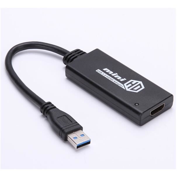 USB 3.0 mâle HDMI adaptateur femelle Vidéo Graphique Adaptateur