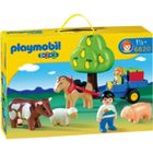  Playmobil Enfants Charrette Animaux