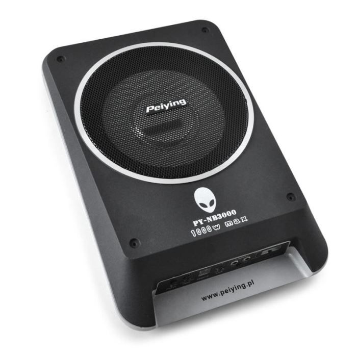 Peiying NB3000 Subwoofer Plat Auto 20cm 1000W caisson de basse, prix