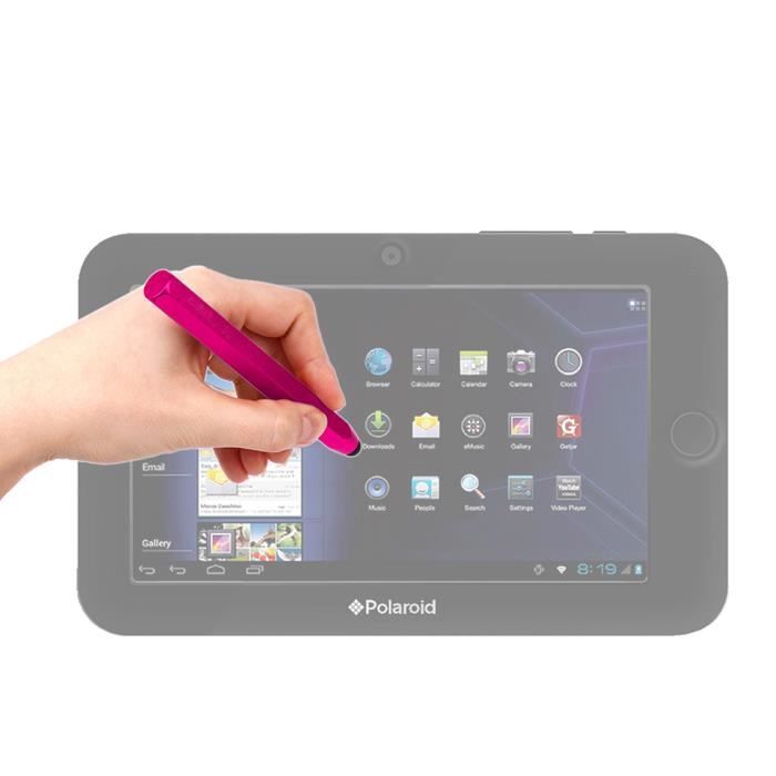 Stylet Tactile Forme Crayon Rose Pour Crans De Tablettes Polaroid