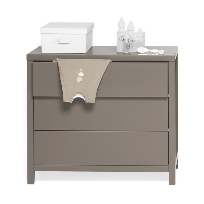 Commode Joy 3 tiroirs Taupe Achat / Vente commode bébé Commode Joy