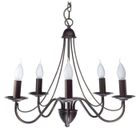 LUSTRE - SUSPENSION - PLAFONNIER RETRO FELISE Lustre 5 lumières rouille