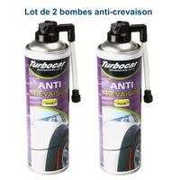  Lot de 2 bombes anti crevaison 500ml
