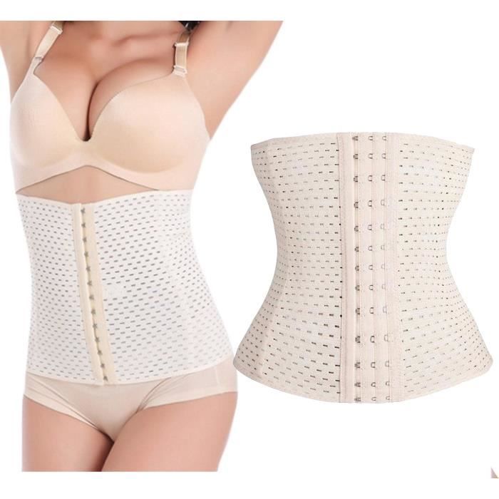 Corset Minceur Femme Bingrong - Gaine Ventre Plat Avec Baleines Acier Pour Taille Sablier