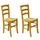 Lot 2 chaises hêtre assise seigle Venezia