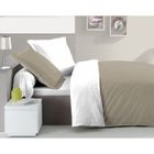  CASATXU Parure Housse 200x200cm + 2 Taies BEIGE/B