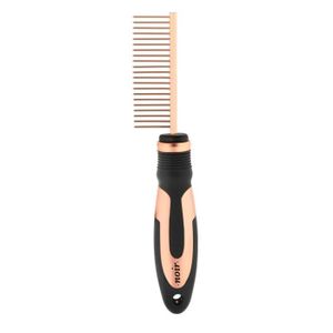 EBI Peigne de demelage medium 32 dents - 22x5cm - Noir - Pour chien