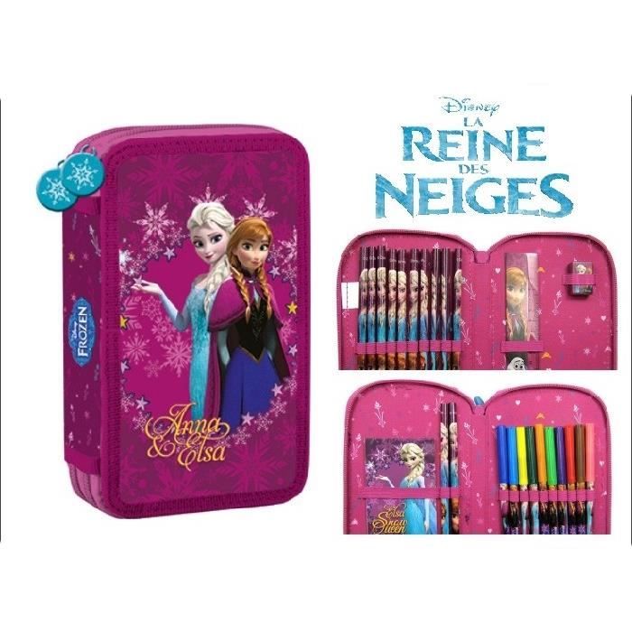 Trousse double avec accessoires reine des neiges  Achat / Vente