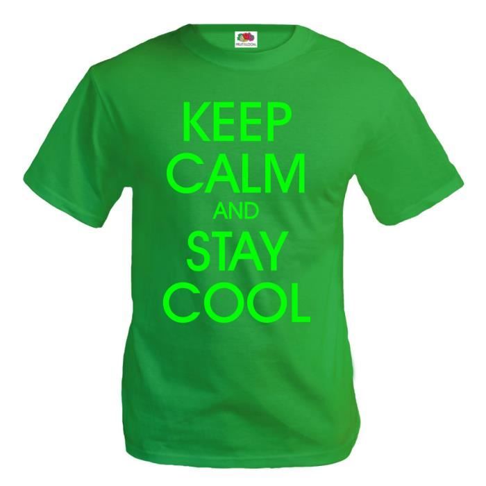 TShirt Keep calm and stay Cool Achat / Vente tshirt Cdiscount