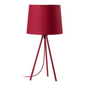 MATHIAS Lampe MIYA - Pieds en fer laqué rouge - ?23 x H 48 cm