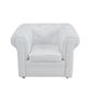 FAUTEUIL-CANAPE BEBE  JIP - Fauteuil - Mini Chesterfield PU - Blanc
