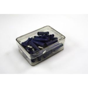 CARTEC 50 cosses. Mâle+femelle/rondes/isolées bleu