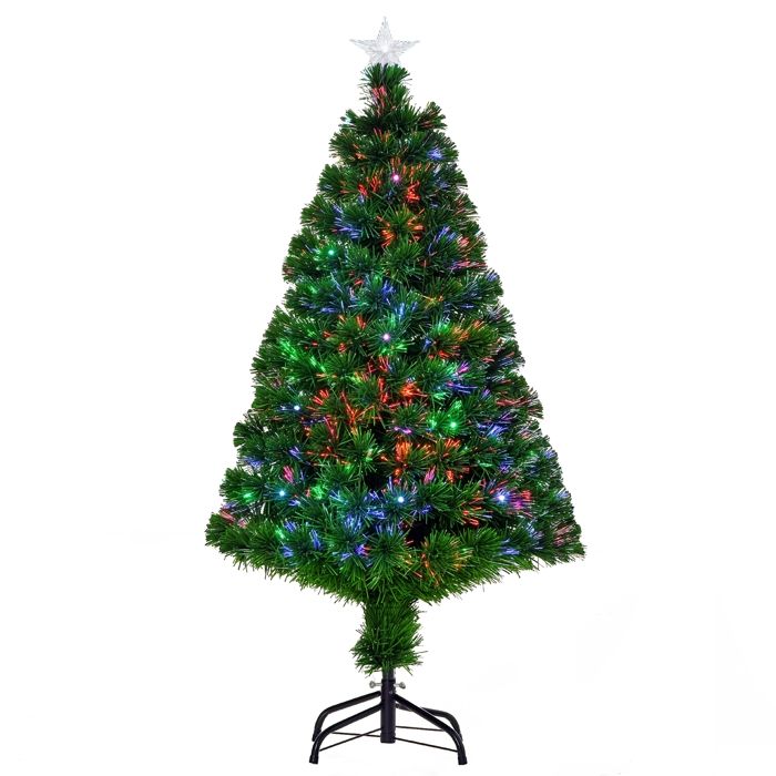 SAPIN DE NOËL ÉLECTRIQUE LED ARTIFICIEL VERT 120CM Achat / Vente