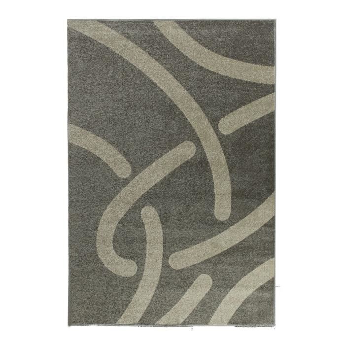 COSI Tapis de salon gris ivoire 160x220 cm Achat / Vente tapis 100%