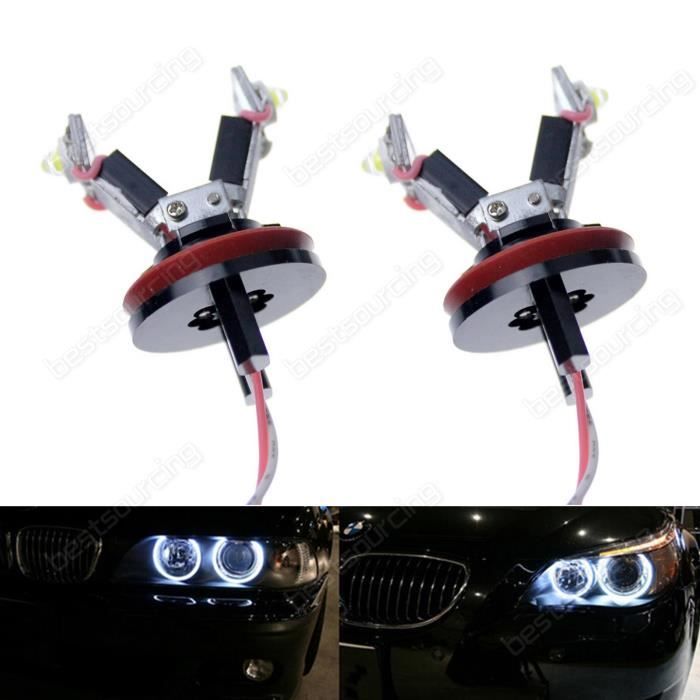 AR 2x H8 LED Feux De Position Angel Eyes Pour BMW E90 E91 E92 E71 E60 E61 E63 E89 Z4 E84 X6 X5