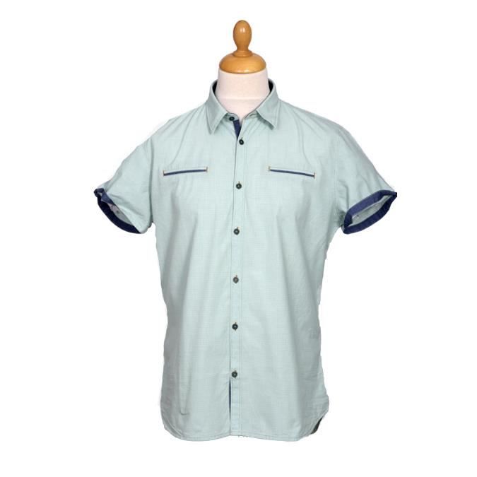 Chemise homme manche courte NO EXCESS Bleu Achat / Vente chemise