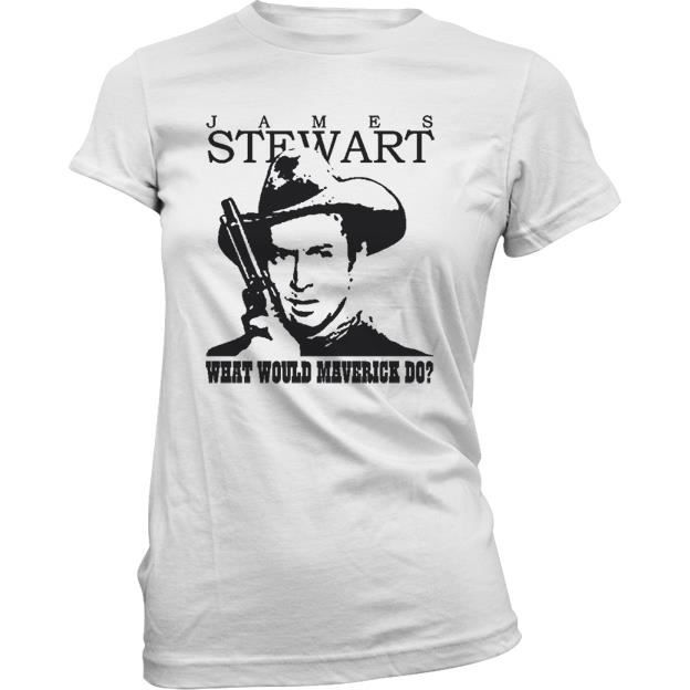 Womens Tshirt James Stewart Blanc Achat / Vente tshirt