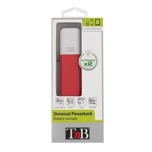TNB Batterie externe de secours universelle 2500mA