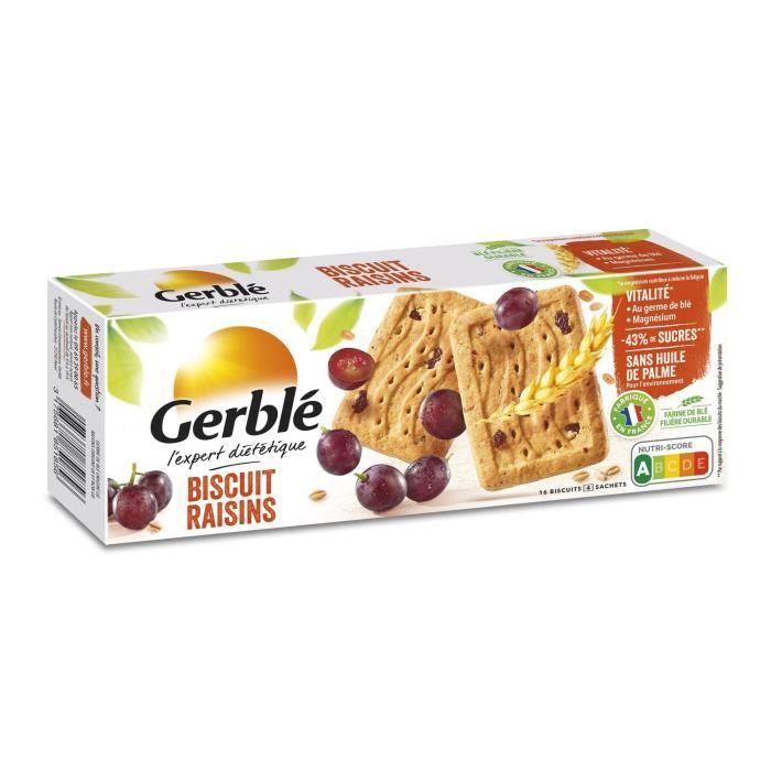 Gerblé biscuits aux raisins 270g Achat / Vente biscuits diététiques