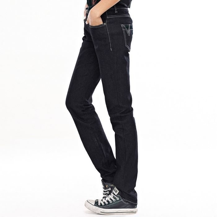 Jean droit Giacomina DITLA pour  Noir Noir Achat / Vente jeans