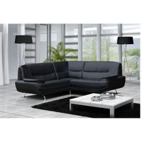 Canapé d'angle moderne Jenna - noir Canapé d'angle moderne Jenna - noir