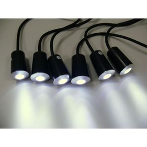 SPOTS LIGNE DE SPOTS Spots LED encastrables, lot de 6, IP67, 4 cm