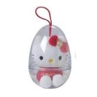 PELUCHE Mini Peluche Œuf Rouge - Hello Kitty