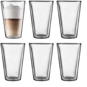 BODUM CANTEEN Set 6 verres double paroi 0.4 l Transparent
