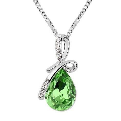 Parure Bijoux Femme Cristal Argenté - Collier, Boucles D'Oreilles, Bracelet Goutte | Mariage, Soirée, Élégant - 10