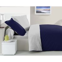 PARURE DE COUETTE CASATXU Parure Housse 220x240cm + 2 Taies MARINE/G