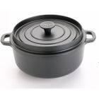 COCOTTE - TERRINE  INVICTA Cocotte fonte noire ronde 24 cm