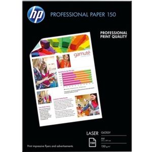 HP Papier Brillant Laser 150 GSM - 150 feuilles - A4 - 210 x 297 mm