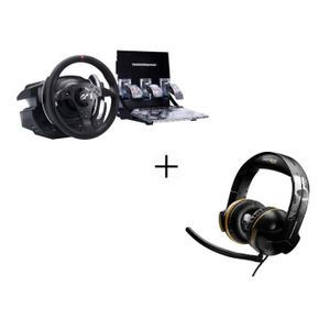 Pack Thrustmaster : Volant T500RS GRAN TURISMO?5 + Micro-Casque Gamer Y-300CPX GRWL Edition - Filaire
