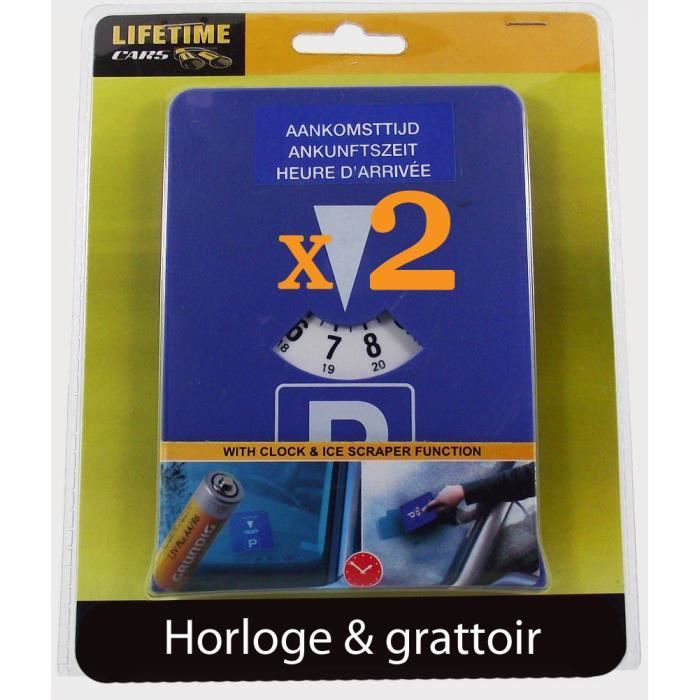 Disque De Stationnement Zone Bleue Avec Horloge Automatique