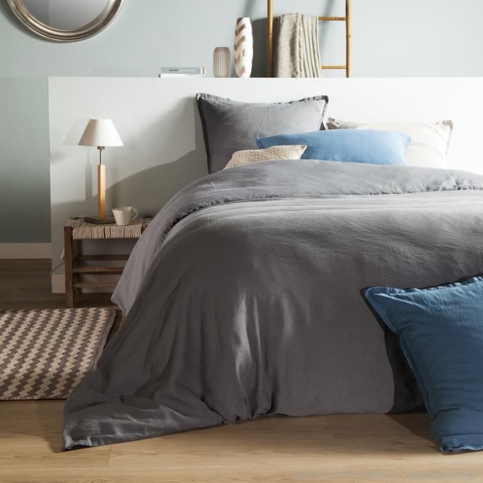 Housse couette lin achat / vente housse couette lin pas cher ... Literie Lin Créatif