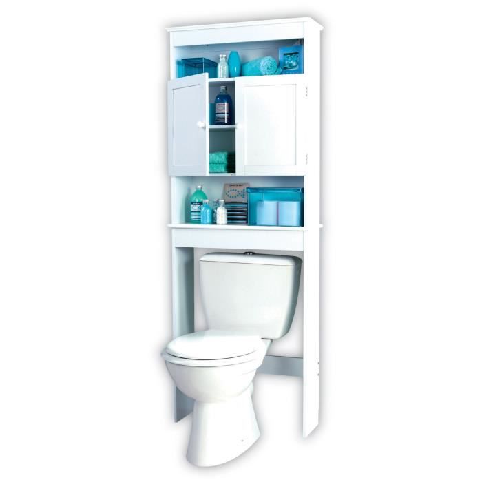 meuble wc blanc Achat / Vente colonne armoire wc meuble wc blanc