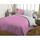PARURE DE COUETTE CASATXU Parure Housse 220x240cm + 2 Taies ROSE/GRI